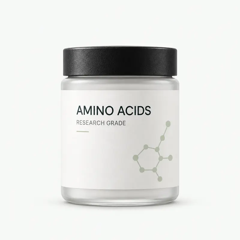 White HDPE laboratory jar for amino acids
