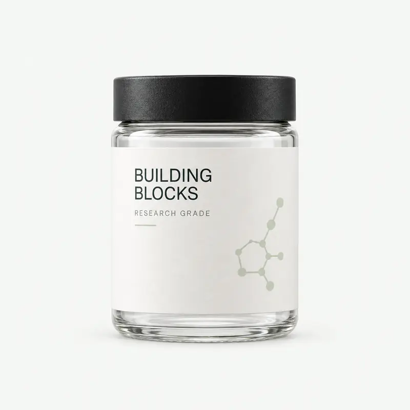 Clear glass wide-mouth jar for building blocks