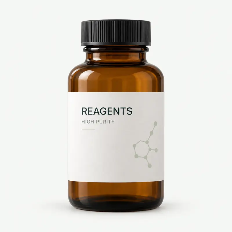 Amber glass reagent bottle for research chemicals