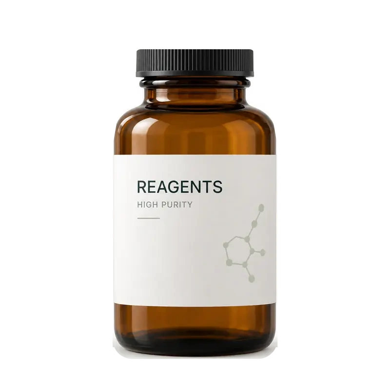 Amber glass reagent bottle for research chemicals
